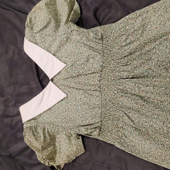 Vintage modcloth Peter pan collar floral dress size s/m - Picture 4 of 8